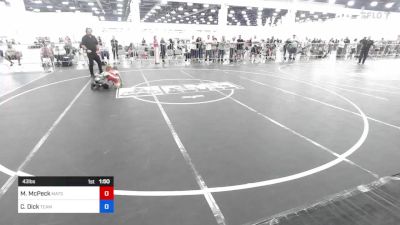 43 lbs Rr Rnd 3 - Mulcahy McPeck, Matsu Matmen vs Carson Dick, Team Grand Valley Elite