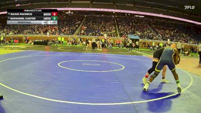 D1-150 lbs Semifinal - Nathaniel Carter, Clarkston HS vs Julius Pacheco, Davison HS