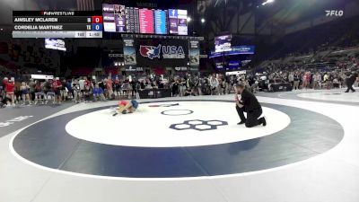 100 lbs Cons. Sub-rd Of 32 - Ainsley McLaren, IA vs Cordelia Martinez, TX