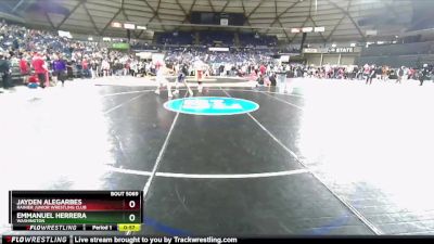 132 lbs Cons. Round 1 - Emmanuel Herrera, Washington vs Jayden Alegarbes, Rainier Junior Wrestling Club