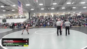 145-155 lbs Round 2 - Cole Sackett, Team Hammer Wrestling Academy vs Jason Flores, Blue Valley Southwest