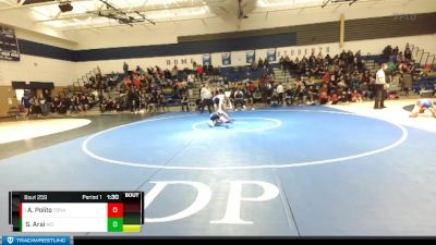 132 lbs Semifinal - Aaron Polito, Tonasket vs Sam Arai, Mead