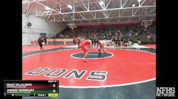 184 lbs Champ. Round 1 - Andres Rodriguez, Sacramento City College vs Isaac Villalobos, Bakersfield College
