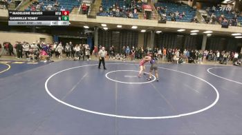 140 lbs Cons. Round 3 - Madeleine Mauer, Deerfield vs Gabrielle Toney, Niles (North)
