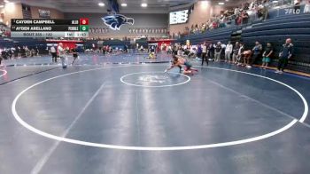 132 lbs Round 4 - Cayden Campbell, Allen Blue vs Ayden Arellano, El Paso Pebble Hills