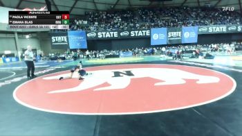 Girls 3A 105 lbs Cons. Round 1 - Emana Blas, River Ridge (Girls) vs Paola Vicente, Central Kitsap (Girls)