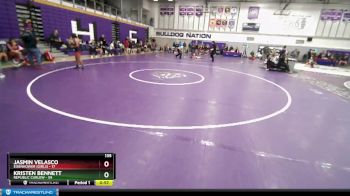 135 lbs Cons. Round 3 - Jasmin Velasco, Eisenhower (Girls) vs Kristen Bennett, Republic Curlew