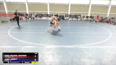 138 lbs Round 1 (8 Team) - Ames-Michael Hoevker, California vs Aiden Arnett, Illinois