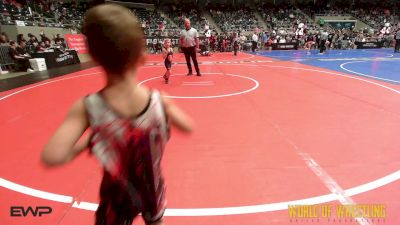 46 lbs Round Of 16 - Evander Cole, Maize Wrestling Club vs Rodrick Waitkus, Team Tulsa Wrestling Club
