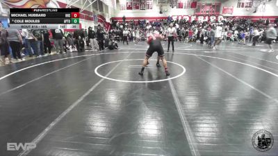 165 lbs 5th Place Match - Michael Hubbard, Hollister High School vs Cole Moules, Aptos