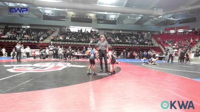 58 lbs Quarterfinal - Scott Gales, Skiatook Youth Wrestling vs Demitri Strange, Woodland Wrestling Club