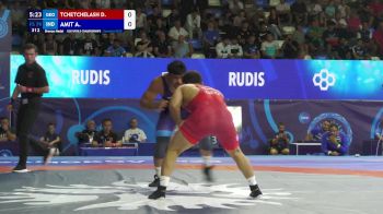 79 kg Final 3-5 - Davit Tchetchelashvili, Georgia vs Amit Amit, India