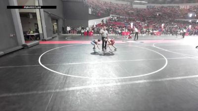 90 lbs Cons. Semi - William Maciejewski, Oconto Falls/Abrams Youth Wrestling vs Garrett Behling, Bay Port Wrestling