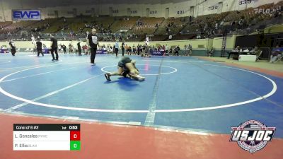 90 lbs Consi Of 8 #2 - Luke Gonzales, Randall Youth Wrestling Club vs Payton Ellis, Blanchard Wrestling Club