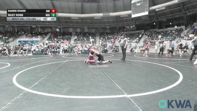 110 lbs Consi Of 16 #2 - Kaden Evans, Raw Wrestling Club vs Riley Robb, IRONMEN Wrestling Club