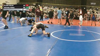 101 lbs Rr Rnd 8 - Blaine Welsh, CTWHALE Beluga - MSE vs Michael Perna, Ruthless Blue - MSE