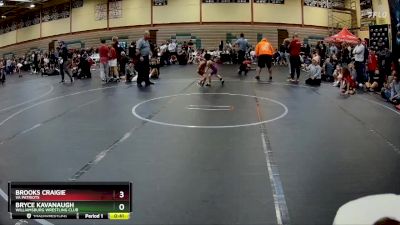 40-44 lbs Quarterfinal - Bryce Kavanaugh, Williamsburg Wrestling Club vs Brooks Craigie, VA Patriots