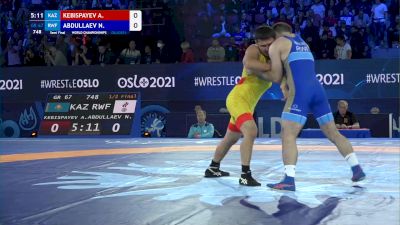 67 kg 1/2 Final - Almat Kebispayev, Kazakhstan vs Nazir Abdullaev, Russian Wrestling Federation
