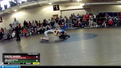 70 lbs Cons. Round 4 - Graham Pyle, East Noble TUF vs Porter Warren, Bulldog Premier Wrestling Club