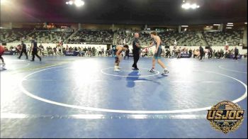 140 lbs 2nd Place - Boone Smith, Mighty Bluebirds vs Logan Sweetman, Bristow Youth Wrestling