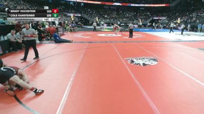 Quarterfinal - Brady Hochstein, Cedar Catholic vs Cole Kansteiner, Conestoga