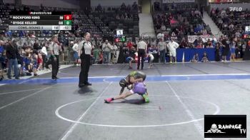 58 lbs Cons. Round 3 - Rydge Keller, Oakley vs Rockford King, Bobcat WC