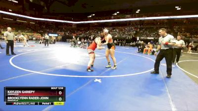 190 Class 1 lbs Quarterfinal - Kayleen Gariepy, Sherwood vs Brooklyenn Rader-johnson, Kirksville