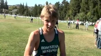 Cooper Sloan, 1st place, Frosh Soph Boys at the 2011 DLS-CHS Nike Invitational
