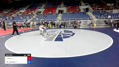 113 lbs Rnd Of 64 - Josiah Sims, OH vs Bentley Johnson, WY