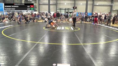 115 lbs Quarterfinal - Dominic DiZenzo, Felton vs Parker Holt, Latrobe
