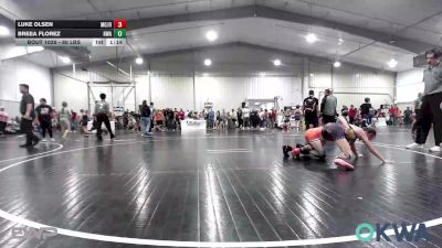 80 lbs Quarterfinal - Luke Olsen, Mojo Grappling Academy vs Breea Florez, HURRICANE WRESTLING ACADEMY