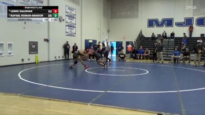 184 lbs Semifinal - Lewis Saldivar, Fresno City College vs Rafael Roman-Amador, Chabot College