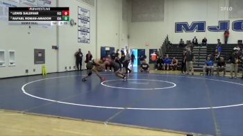 184 lbs Semifinal - Lewis Saldivar, Fresno City College vs Rafael Roman-Amador, Chabot College