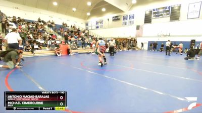 190 lbs Cons. Round 3 - Michael Chadbourne, Brea vs Antonio Macias-Barajas, World Team Training Center