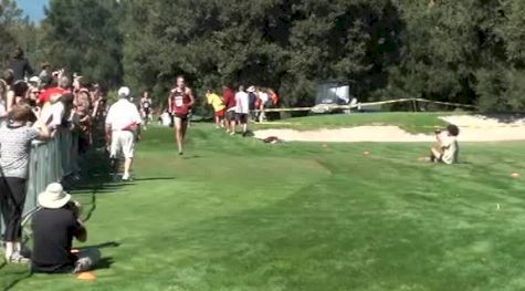 Finish of the college men's race at the 2011 Stanford CC Invitational