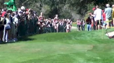 Finish of the college women's race at the 2011 Stanford CC Invitational