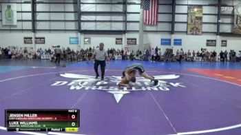 144 lbs Quarterfinals (8 Team) - Jensen Miller, EAST CAROLINA WRESTLING ACADEMY vs Luke Williams, IRONTIDE WRESTLING CLUB