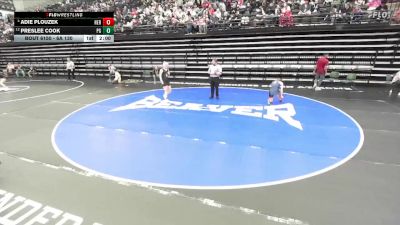 6A 130 lbs Cons. Round 1 - Preslee Cook, Pleasant Grove vs Adie Plouzek, Herriman