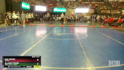 AA - 120 lbs Cons. Round 2 - Bladen Madel, Great Falls / MSDB vs Asa Wood, Helena