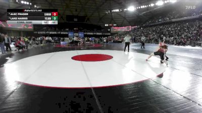 Boys 4A 150 lbs Cons. Semi - Alec Fraser, Camas vs Lake Harris, Yelm