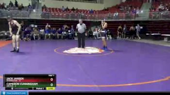 182 lbs Round 7 (8 Team) - Cameron Cunningham, Gretna vs Jack Jansen, Bennington