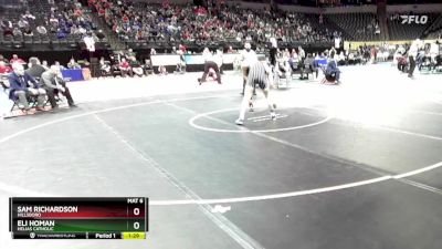 165 Class 3 lbs Semifinal - Sam Richardson, Hillsboro vs Eli Homan, Helias Catholic