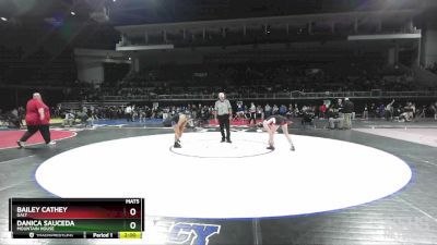 125 lbs Quarterfinal - Bailey Cathey, Galt vs Danica Sauceda, Mountain House