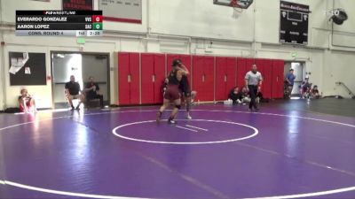 157 lbs Cons. Round 4 - Aaron Lopez, Santa Ana College vs Everardo Gonzalez, Victor Valley College