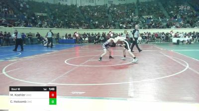 100 lbs Round Of 64 - Max Koehler, Union vs Cale Holcomb, Chickasha Wrestling