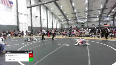 98 lbs Consi Of 4 - Easton Napier, Cornerstone Mat Club vs Colt Lee, Team Aggression