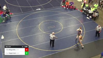 132 lbs Consi Of 16 #1 - Rocco Allegretto, Johnsonburg vs Lliam Hagerman, Danville