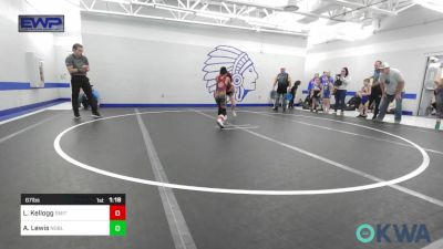 67 lbs Rr Rnd 1 - Layla Kellogg, Smith Wrestling Academy vs Alaura Lewis, Noble Takedown Club