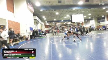 165 lbs Champ. Round 3 - Ethan Cedillo, Westminster vs Spencer Ferguson, Rancho Bernardo