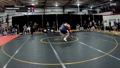 125 kg Cons. Round 8 - Connor Barket, Indiana vs John Meyers, Clarion RTC